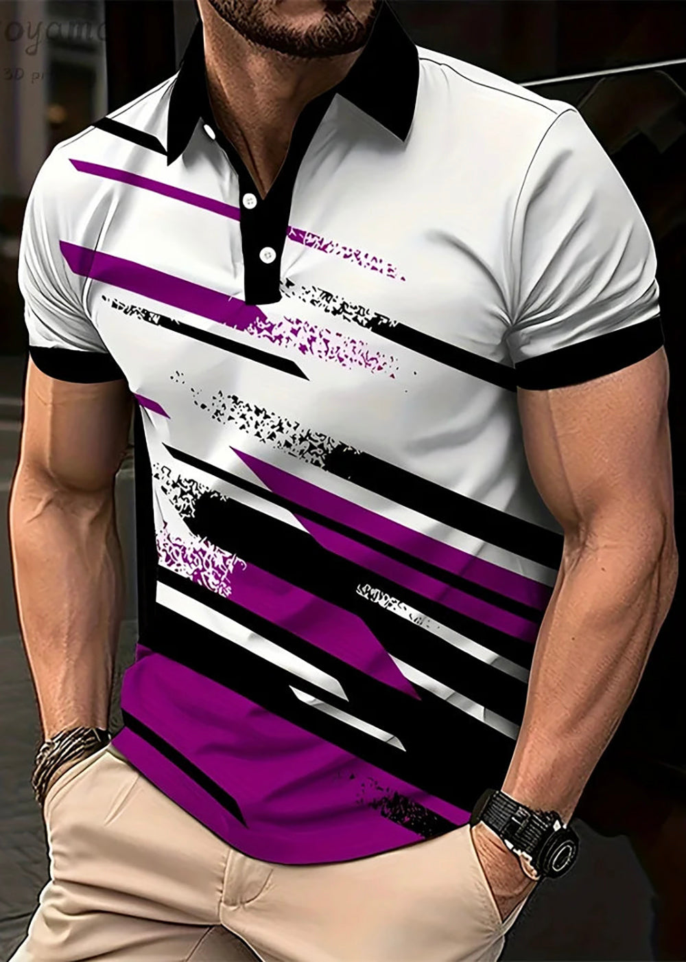 Gradient Line Polo Shirts